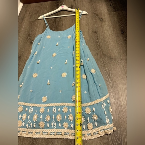 French Connection Spaghetti Strap Beaded Beach Sundress Resortwear Vacation 12 - Picture 5 of 12